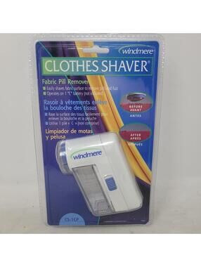 Windmere Clothes Shaver Fabric Pill Remover Battery Operated Lint Fuzz Remover